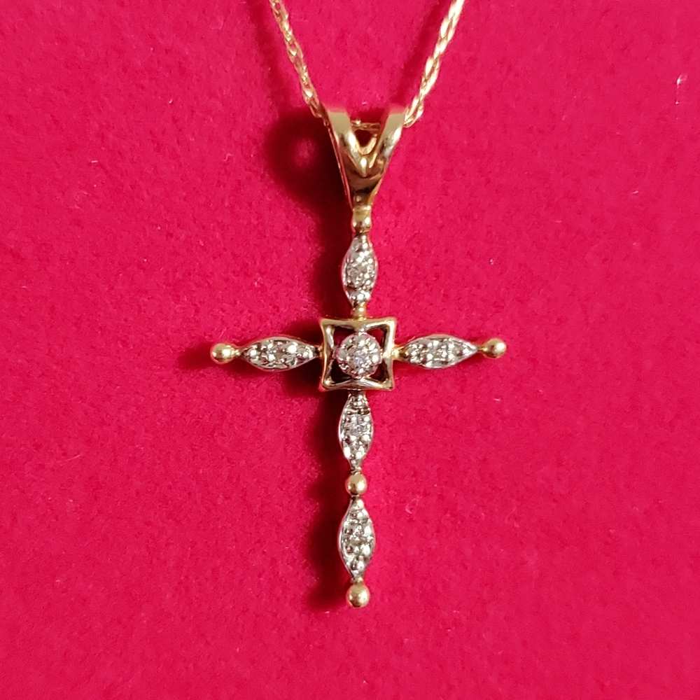 Gold Cross Necklace